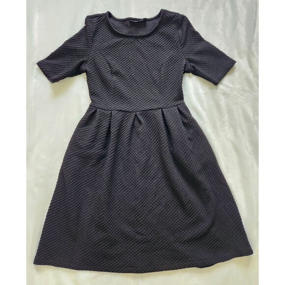 APT. 9 A-line Black Dress With Pockets Short Sleeve Mini Party Dress Size Small - Picture 1 of 10